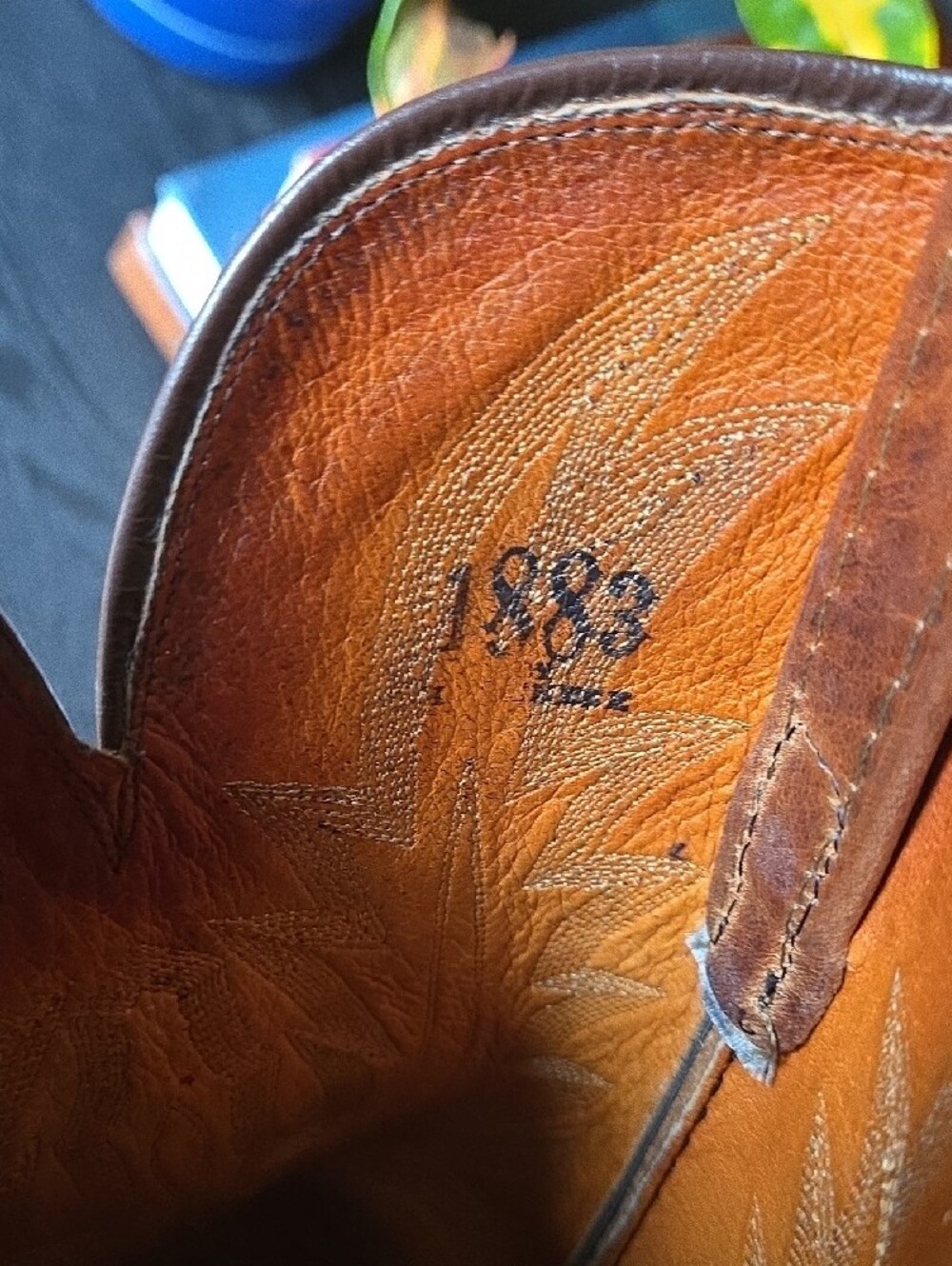 Lucchese Tan/Brown Leather Women's Heeled Western Boots - Picture 2 of 6